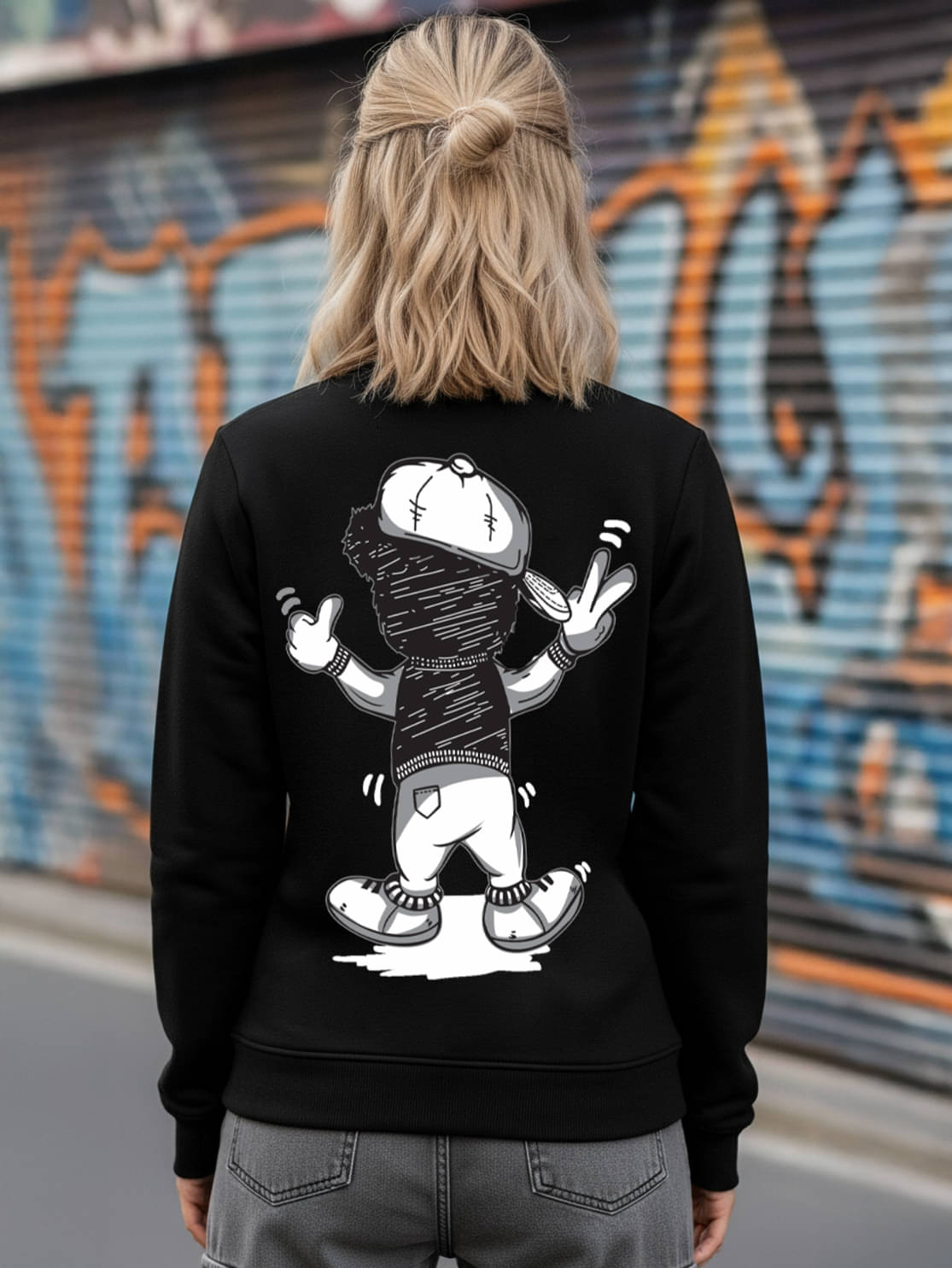     			SCOTT FINCHER Women Fleece Round Neck Sweatshirt For Light Winters ( Black )