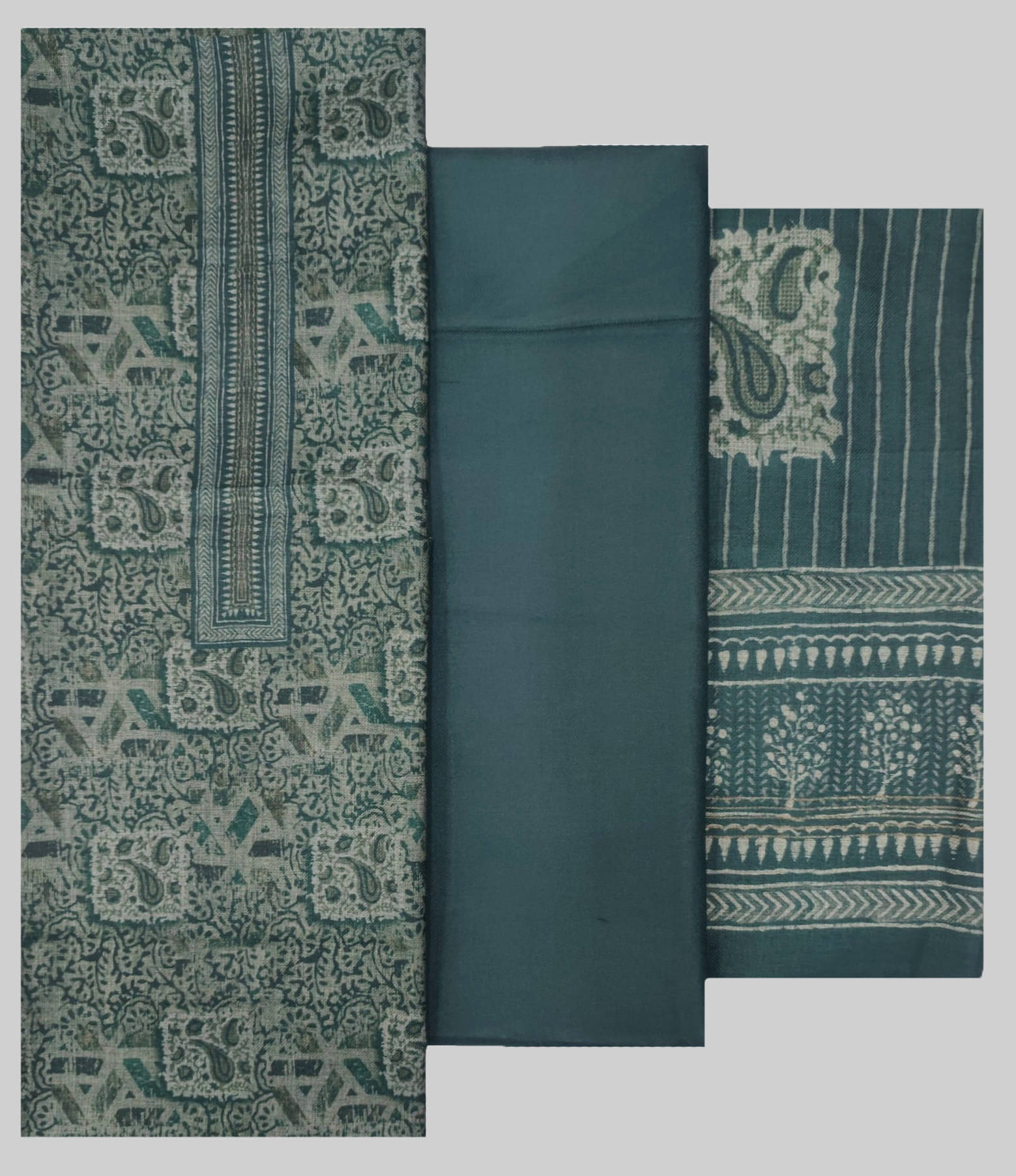 Soul Essence Women Woollen Unstitched Dress Material ( Green ) Soul Essence Women Woollen Unstitched Dress Material ( Green )