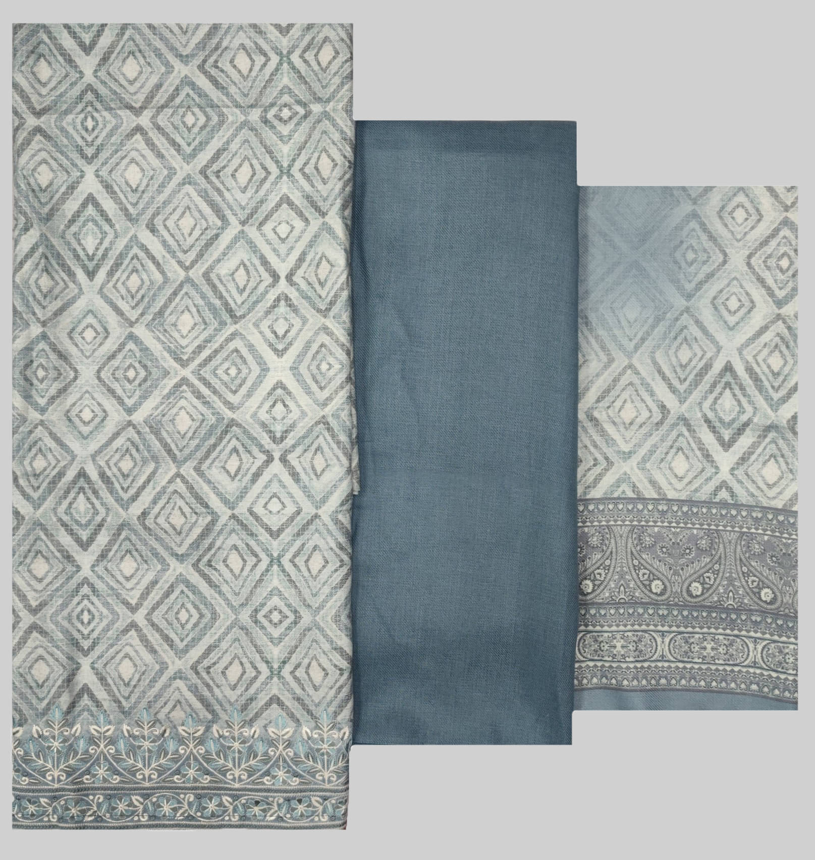 Soul Essence Women Woollen Unstitched Dress Material ( Grey ) Soul Essence Women Woollen Unstitched Dress Material ( Grey )