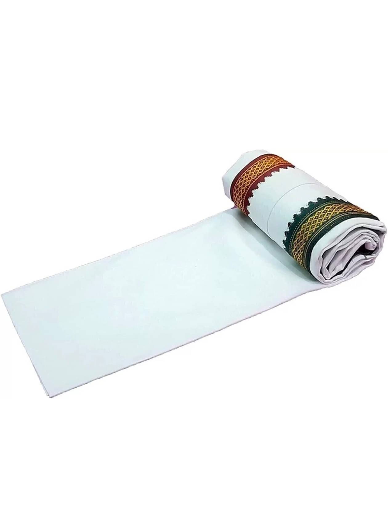     			Southfashion Pack of 1 Cotton Below 300 -GSM Bath Towel ( White )