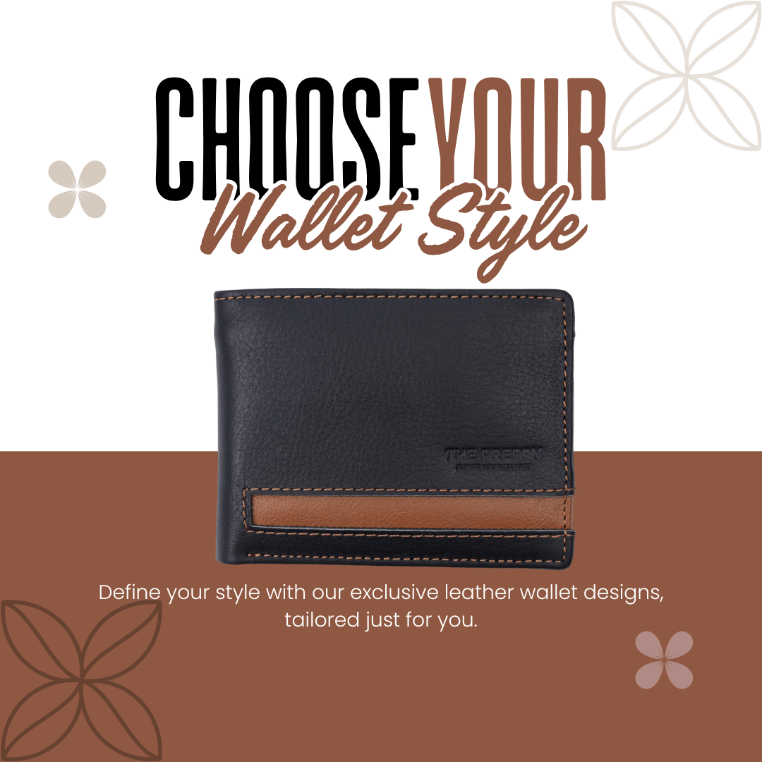     			THE PREPPPY Leather Solid Men's Two Fold Wallet,RFID Wallet With 5 Slots For Card ( Blue , Pack of 1 )