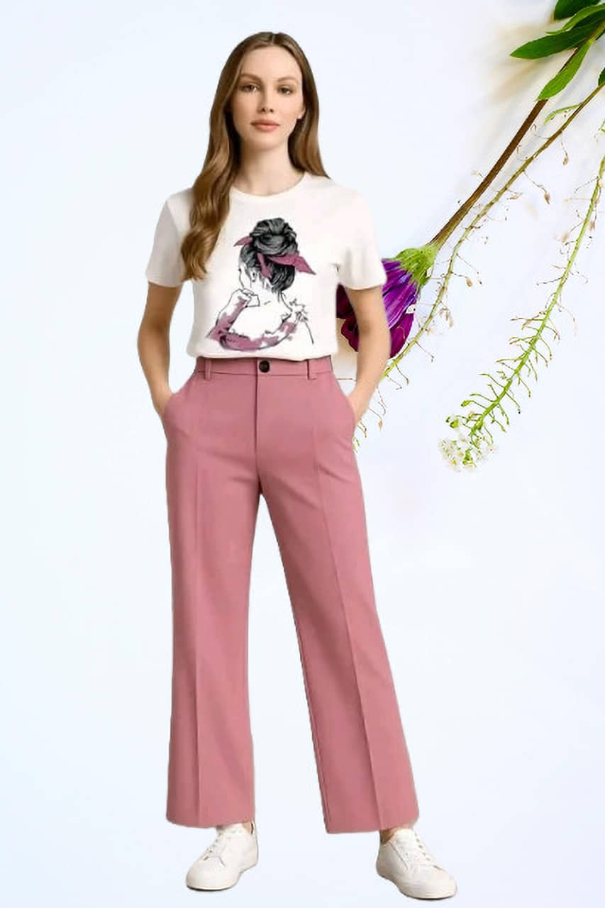 TarrenT HunT Women Printed T-Shirt With Joggers Co-Ord Set ( Black )
