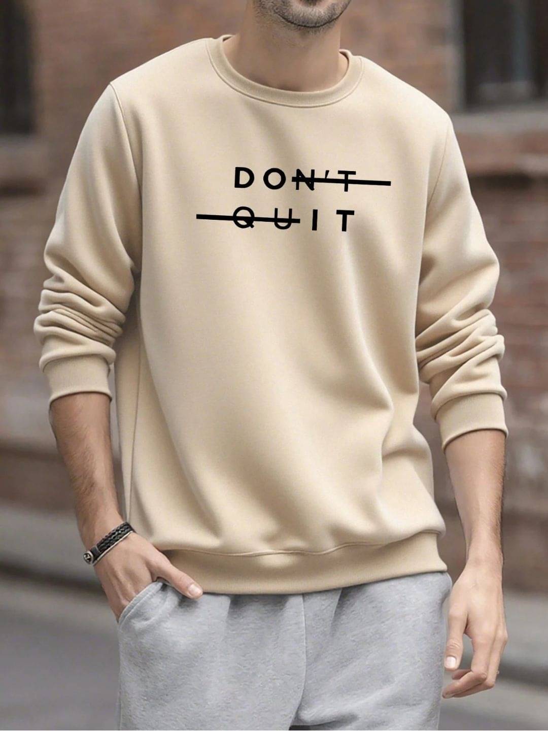 TrendsTalk Fleece Round Neck Men's Sweatshirt - Beige ( Pack of 1 ) TrendsTalk Fleece Round Neck Men's Sweatshirt - Beige ( Pack of 1 )