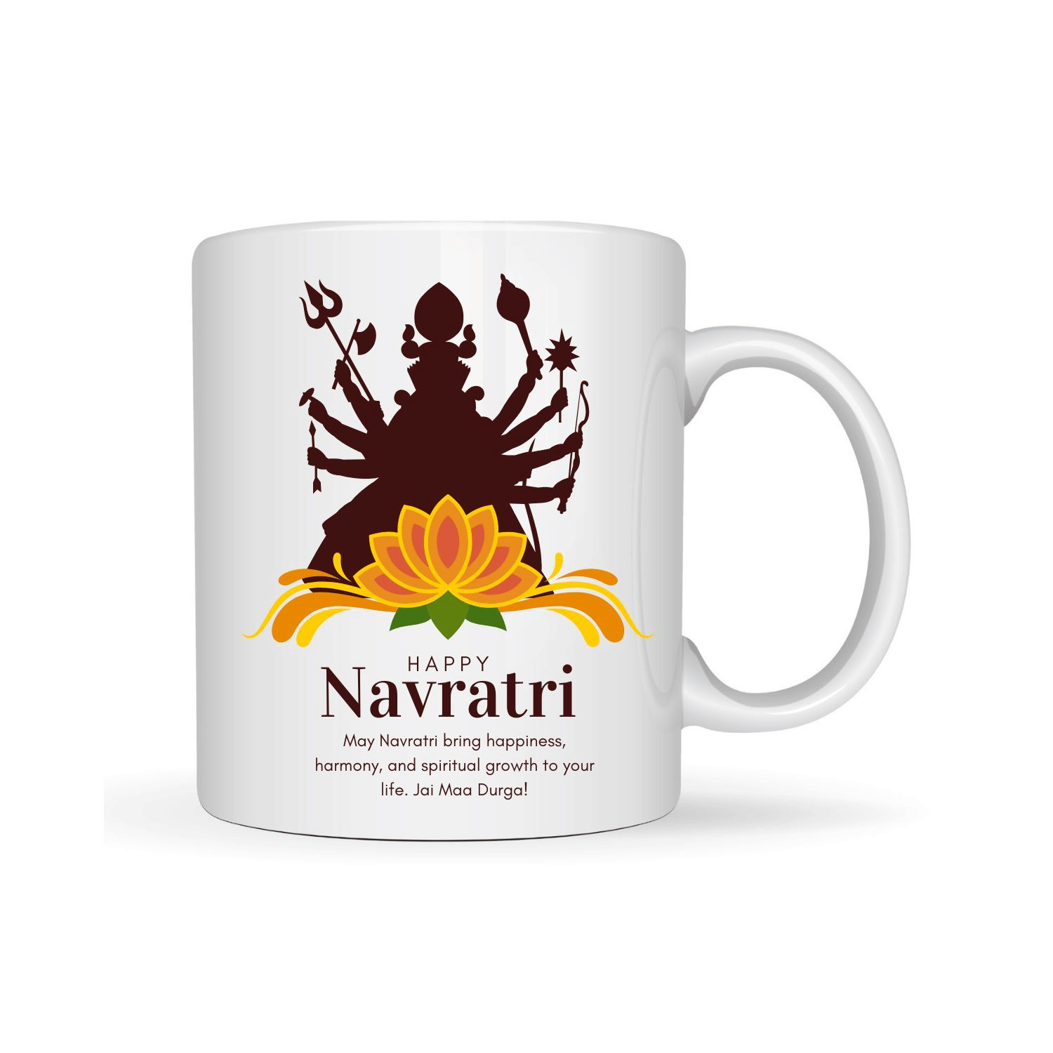     			VK Fashion Navratri Printed Ceramic Coffee Mug 350 mL ( Pack of 1 )