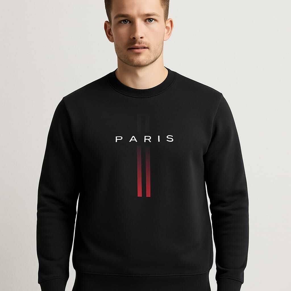 WILD ELEPHANT Polyester Round Neck Men's Sweatshirt - Black ( Pack of 1 ) WILD ELEPHANT Polyester Round Neck Men's Sweatshirt - Black ( Pack of 1 )