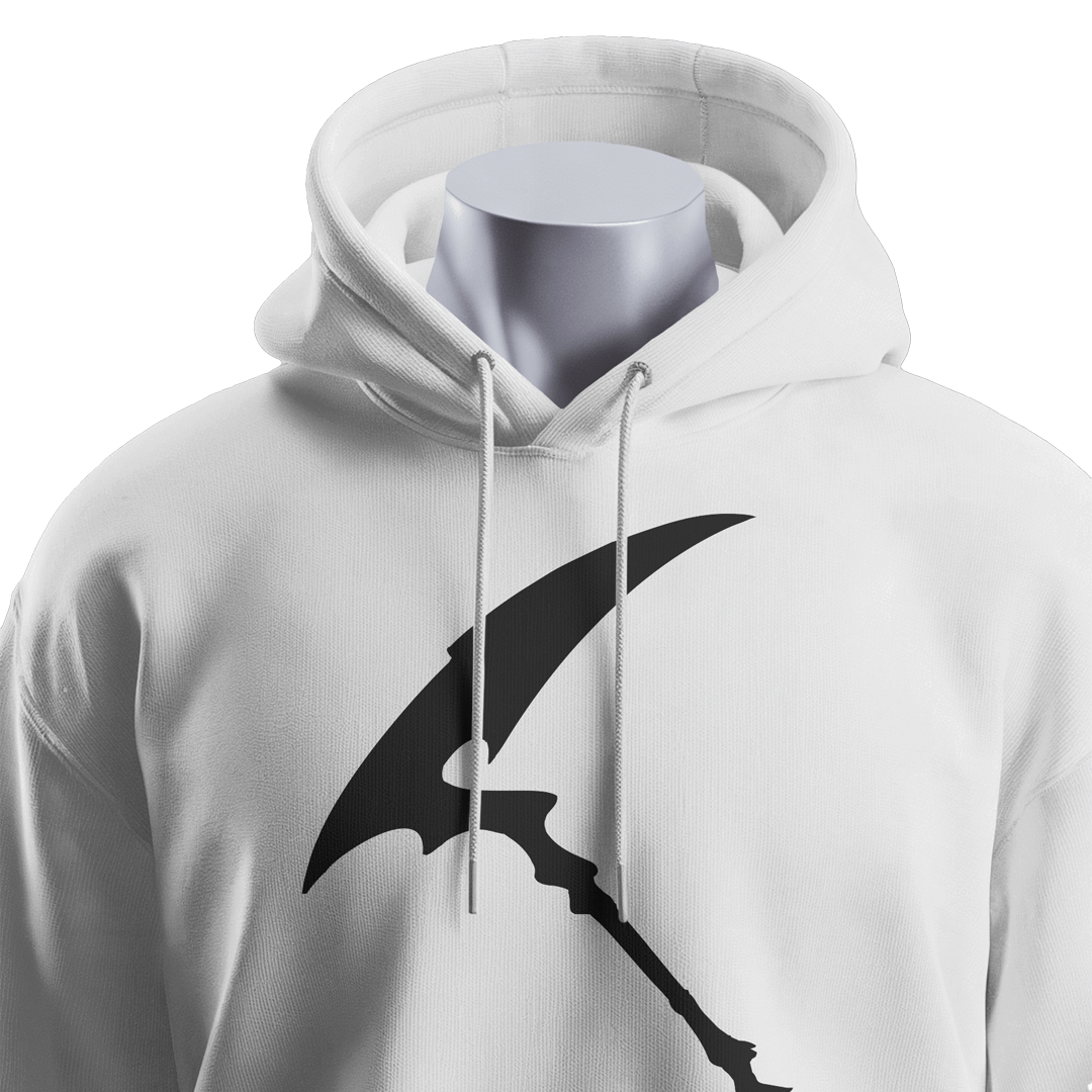     			bull clothing Cotton Hooded Men's Sweatshirt - White ( Pack of 1 )