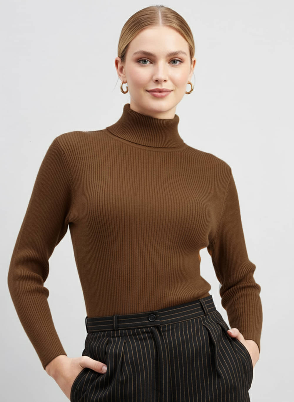 clafoutis Women Polyester Turtle Neck Pullover ( Multicolor 3 ) clafoutis Women Polyester Turtle Neck Pullover ( Multicolor 3 )
