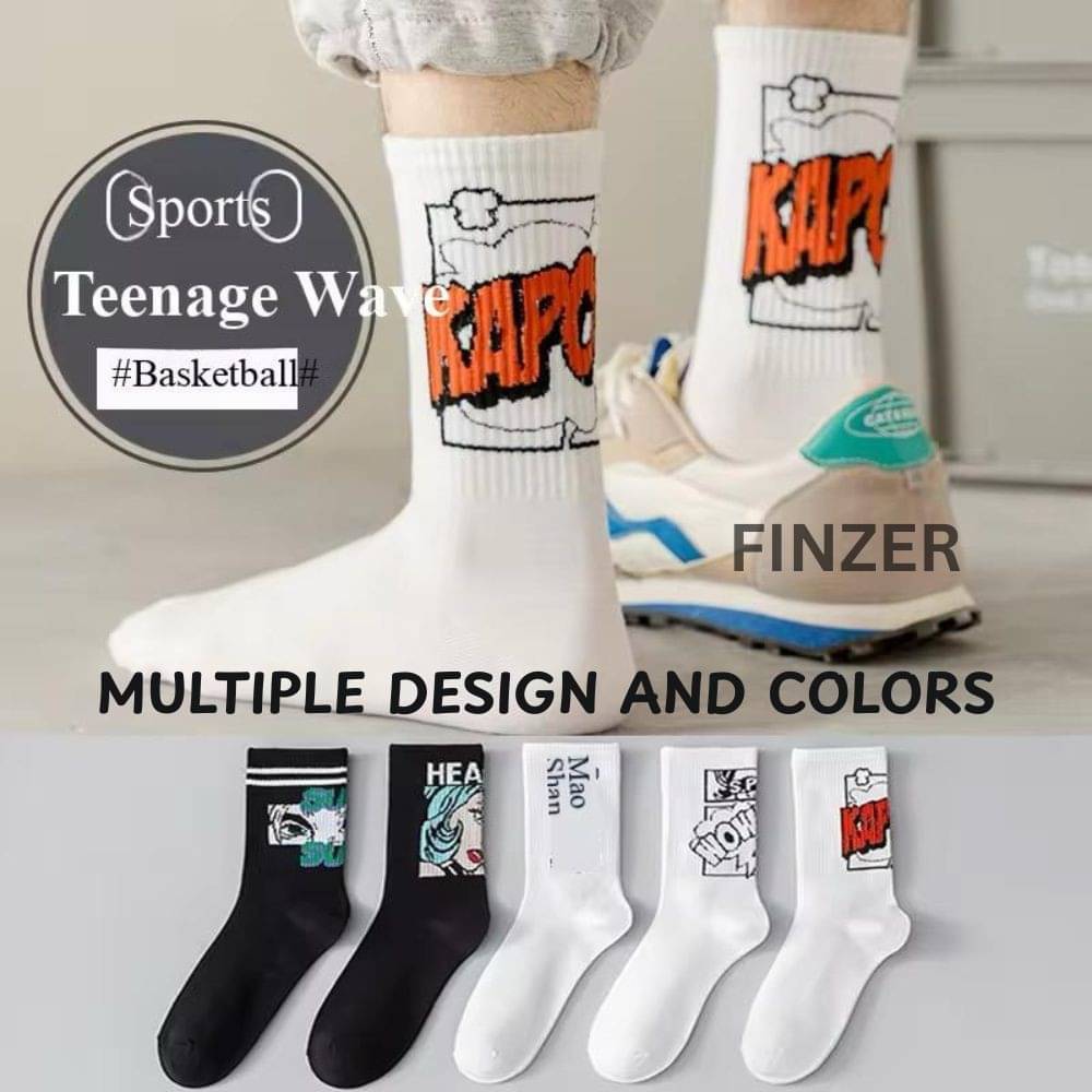 finzer Pack of 5 Men's Cotton Mid Length Socks ( Multicolor ) finzer Pack of 5 Men's Cotton Mid Length Socks ( Multicolor )