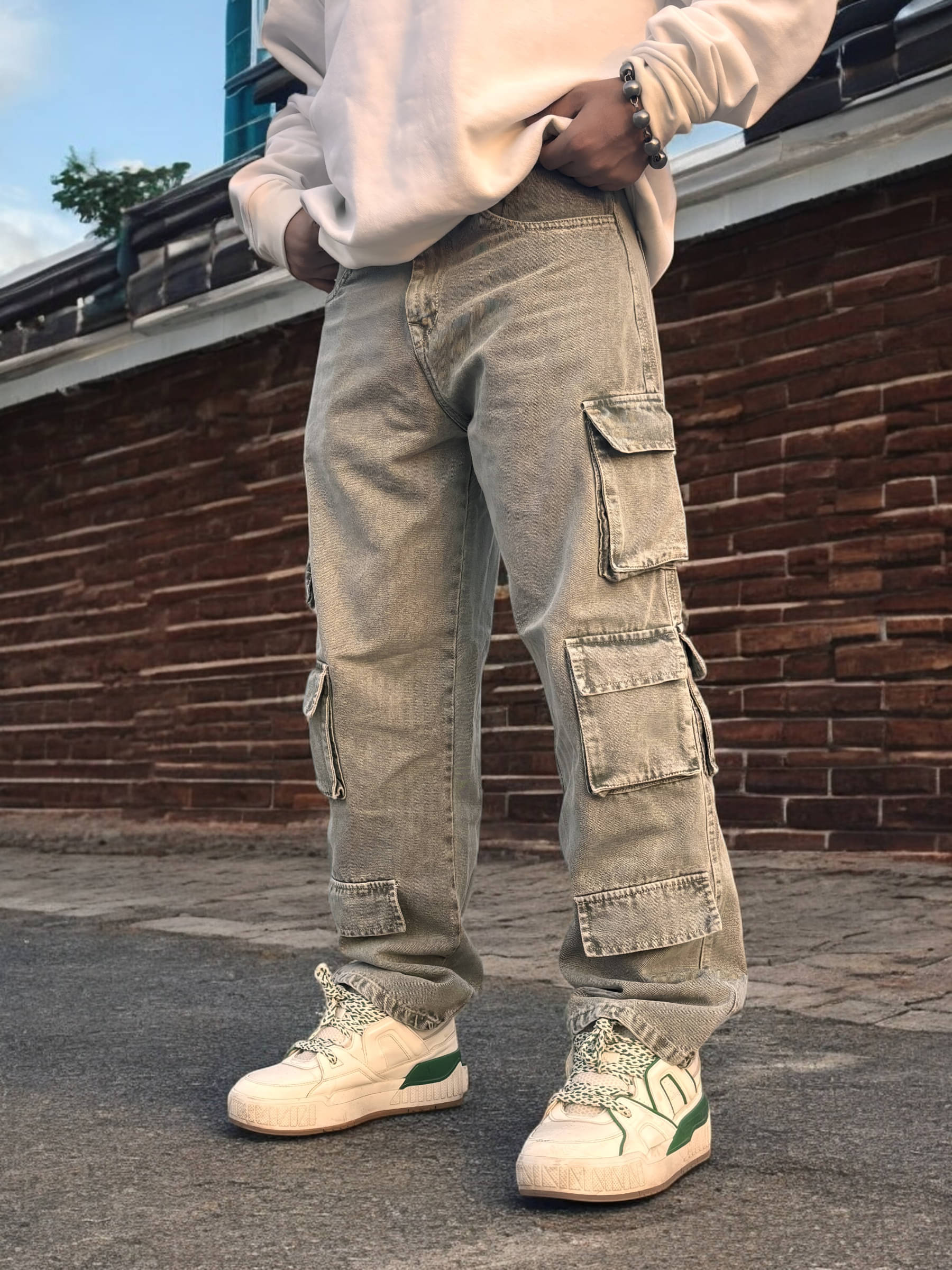 moveflair Clean Look Men's Jeans - Green ( Pack of 1 ) moveflair Clean Look Men's Jeans - Green ( Pack of 1 )
