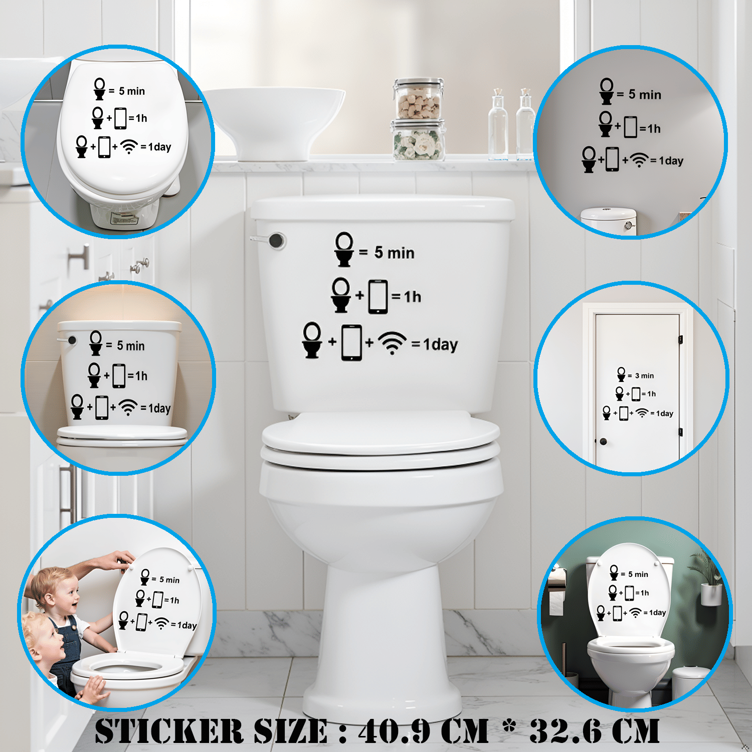     			3MADS Wifi Mobile Phone Printing Toilet Sticker