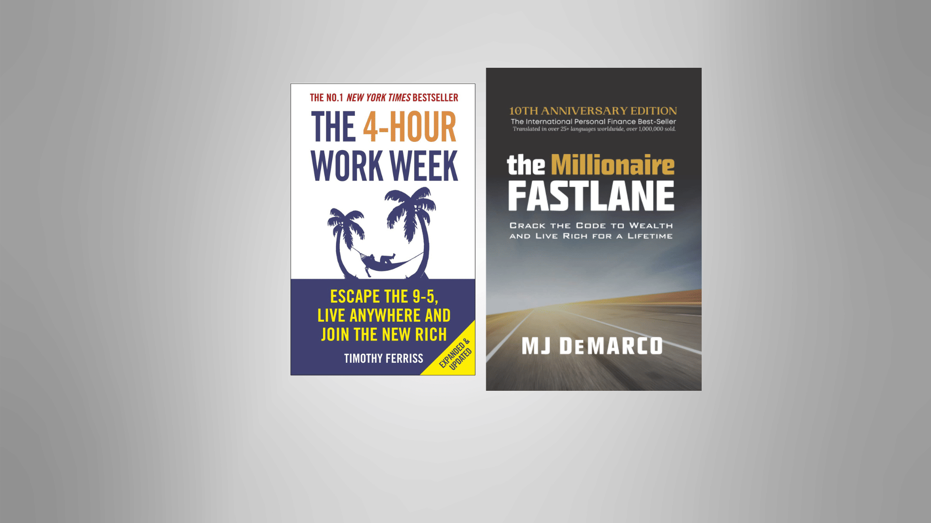     			4 hour work week book +the millionaire fastline