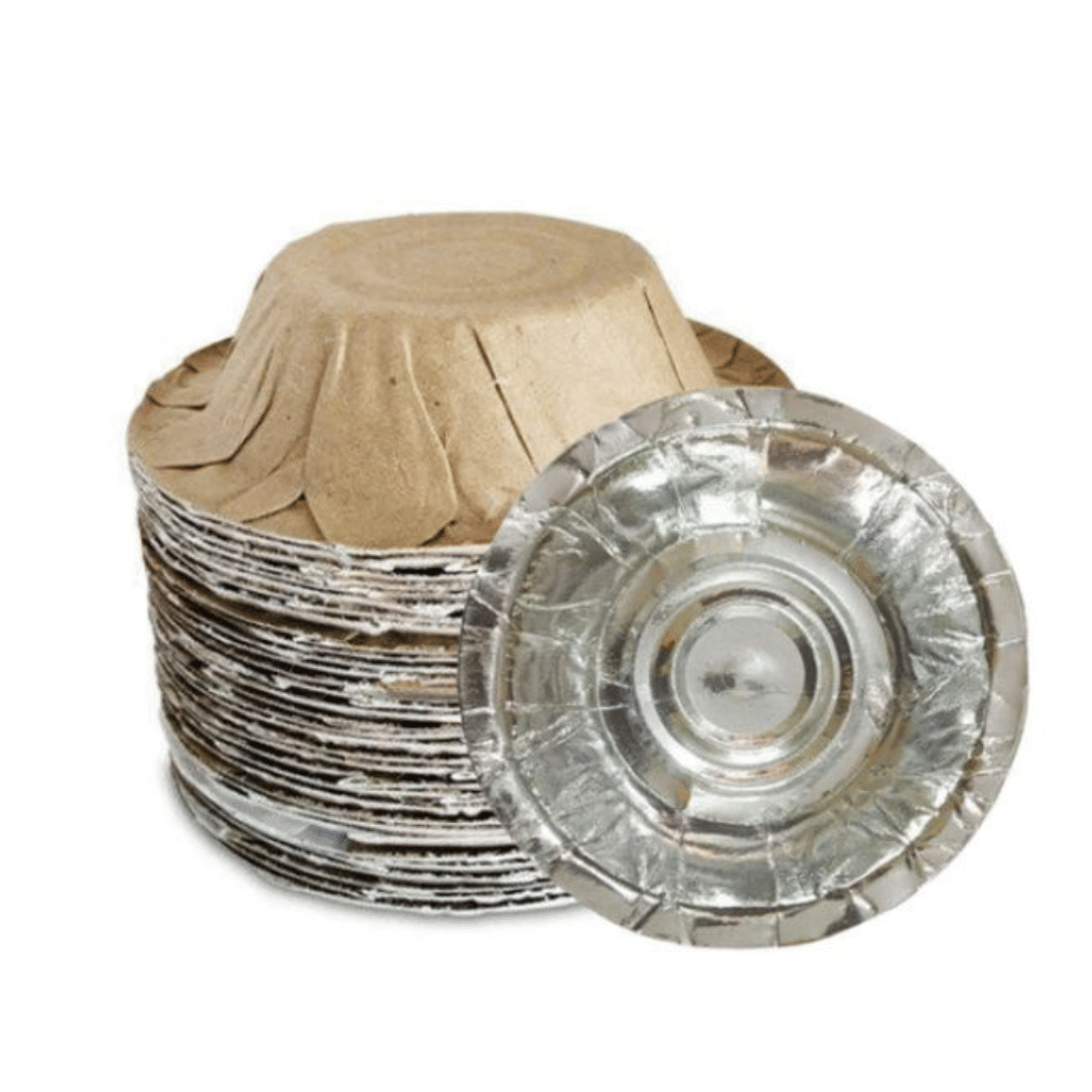 6 Inch Silver Coated Paper Bowl - 40 Pcs Pack 6 Inch Silver Coated Paper Bowl - 40 Pcs Pack