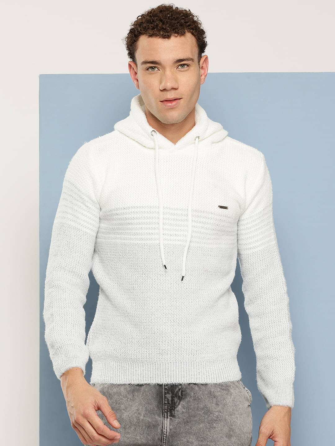 Aarika Woollen Hooded Men's Sweatshirt - Grey ( Pack of 1 )     			Aarika Woollen Hooded Men's Sweatshirt - Grey ( Pack of 1 )