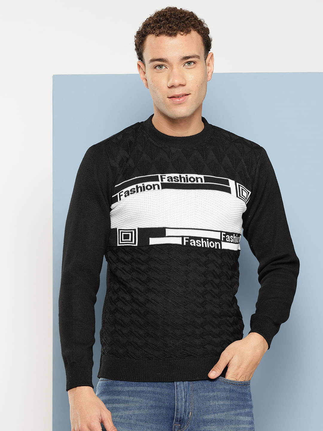 Aarika Woollen Round Neck Men's Full Sleeves Pullover Sweater - Black ( Pack of 1 )     			Aarika Woollen Round Neck Men's Full Sleeves Pullover Sweater - Black ( Pack of 1 )