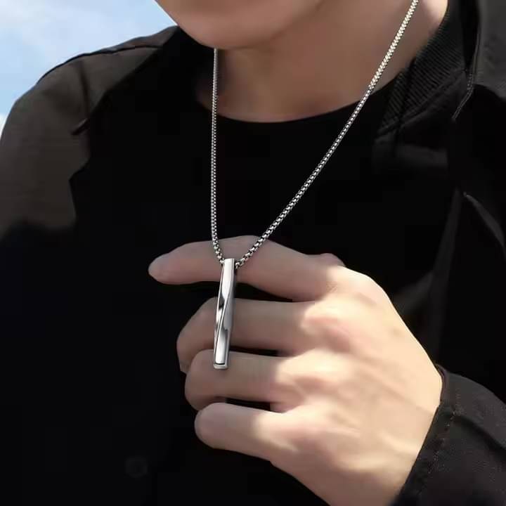 Adornity Silver Plated Stainless Steel Chain with Pendant ( Pack of 1 )     			Adornity Silver Plated Stainless Steel Chain with Pendant ( Pack of 1 )
