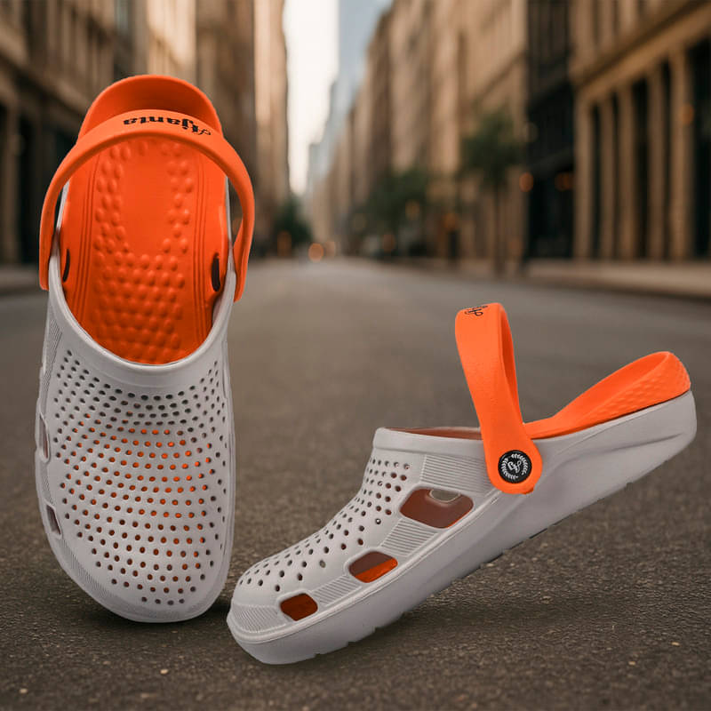     			Ajanta - Grey Men's Clogs