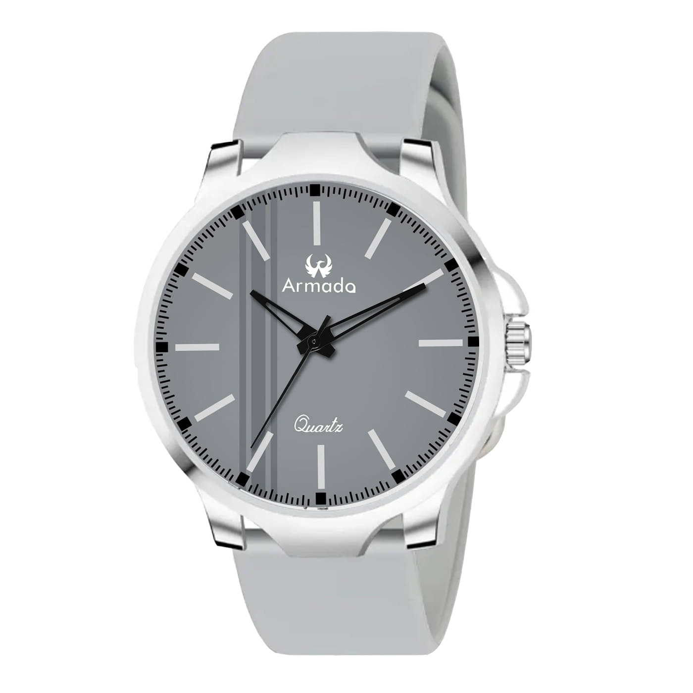     			Armado Light Grey Silicon Analog Men's Watch