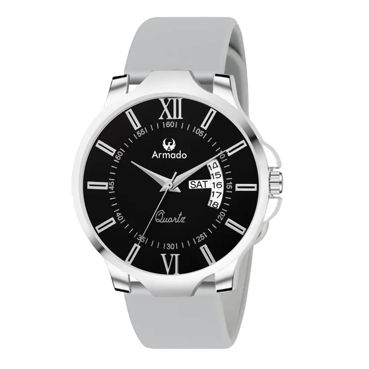     			Armado Light Grey Silicon Analog Men's Watch