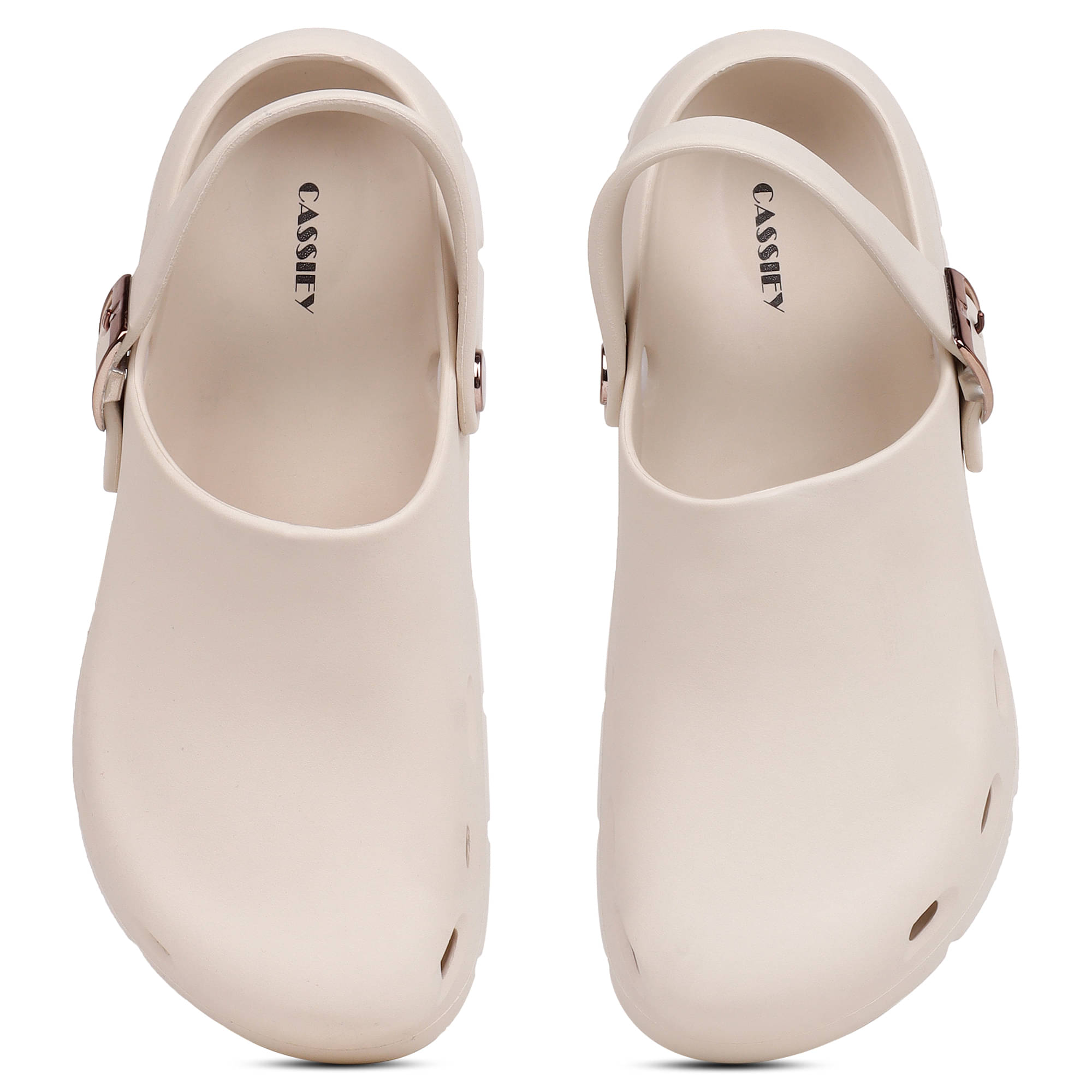     			CASSIEY Beige Women's Clogs