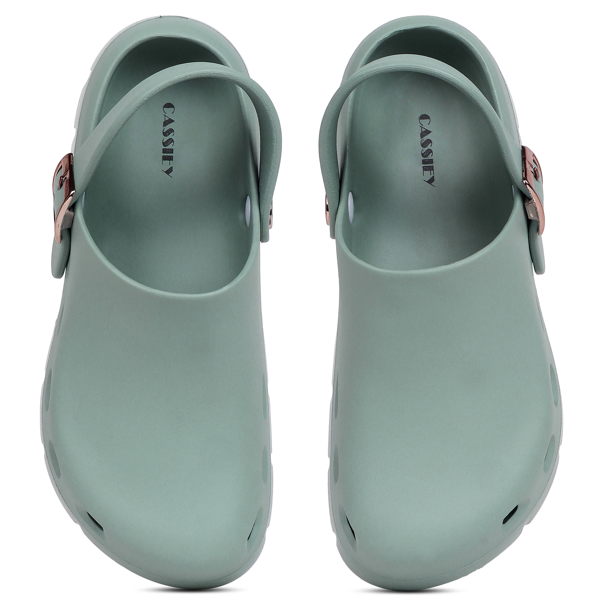     			CASSIEY Green Women's Clogs