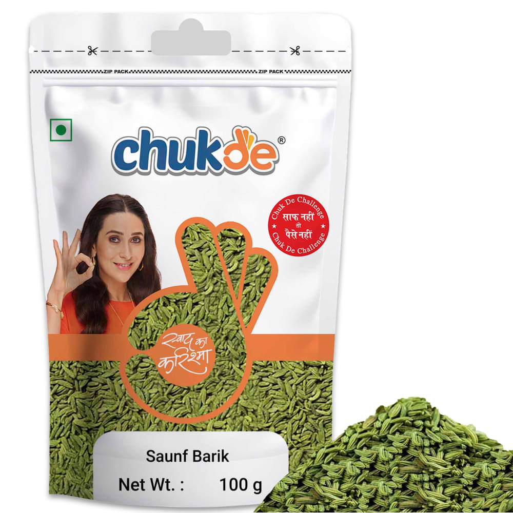 CHUKDE Barik Saunf | Small Fennel Seeds 100 gm Pack of 3 CHUKDE Barik Saunf | Small Fennel Seeds 100 gm Pack of 3