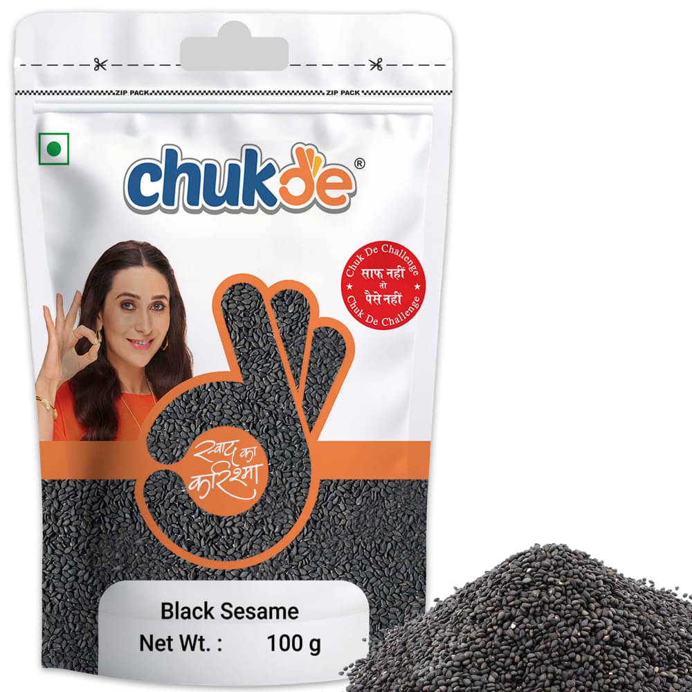 CHUKDE Black Sesame Seeds | Kala Til 100 gm Pack of 3     			CHUKDE Black Sesame Seeds | Kala Til 100 gm Pack of 3