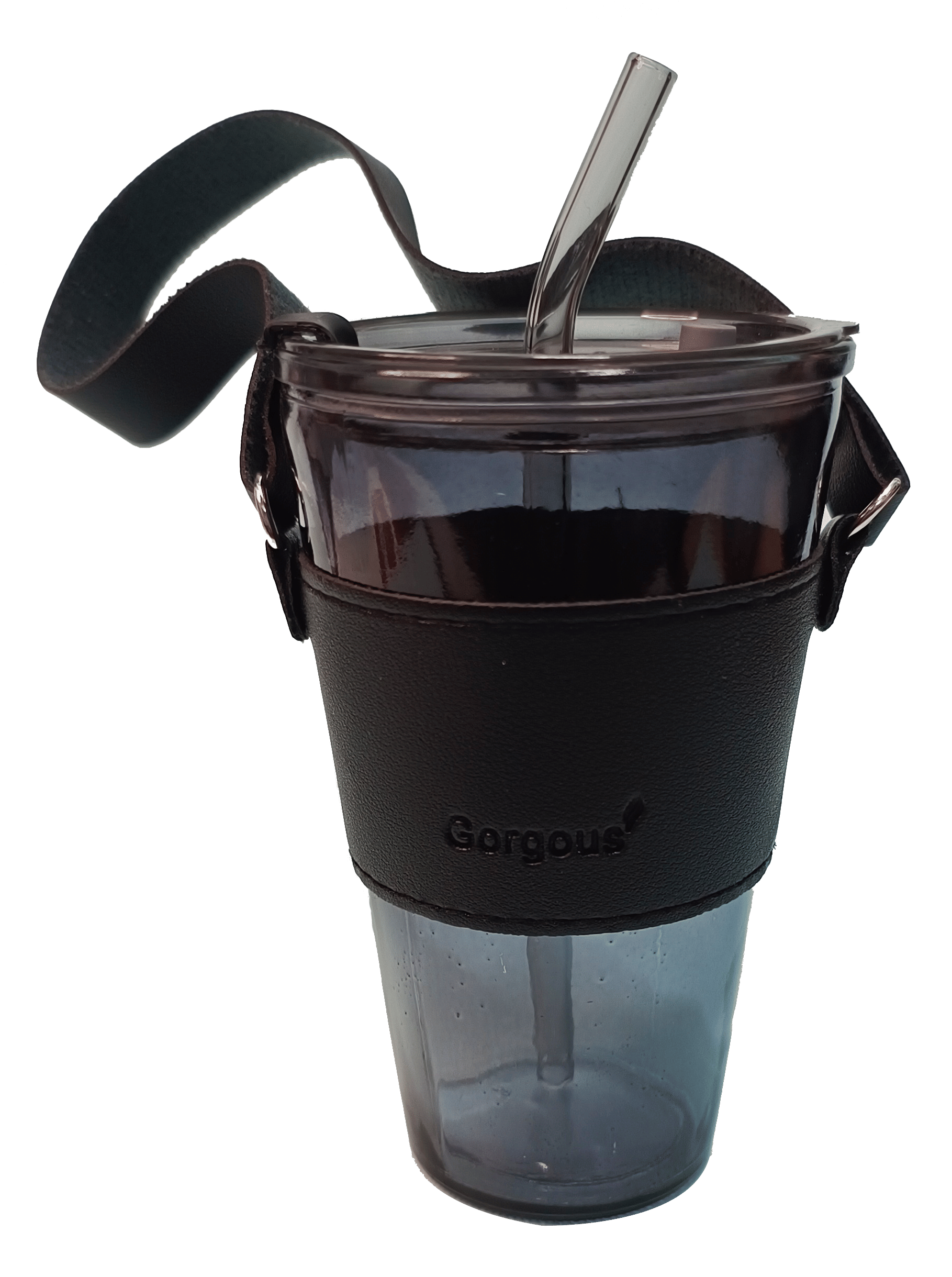     			CeePoo Black Glass Water Bottle 430 mL ( Set of 1 )