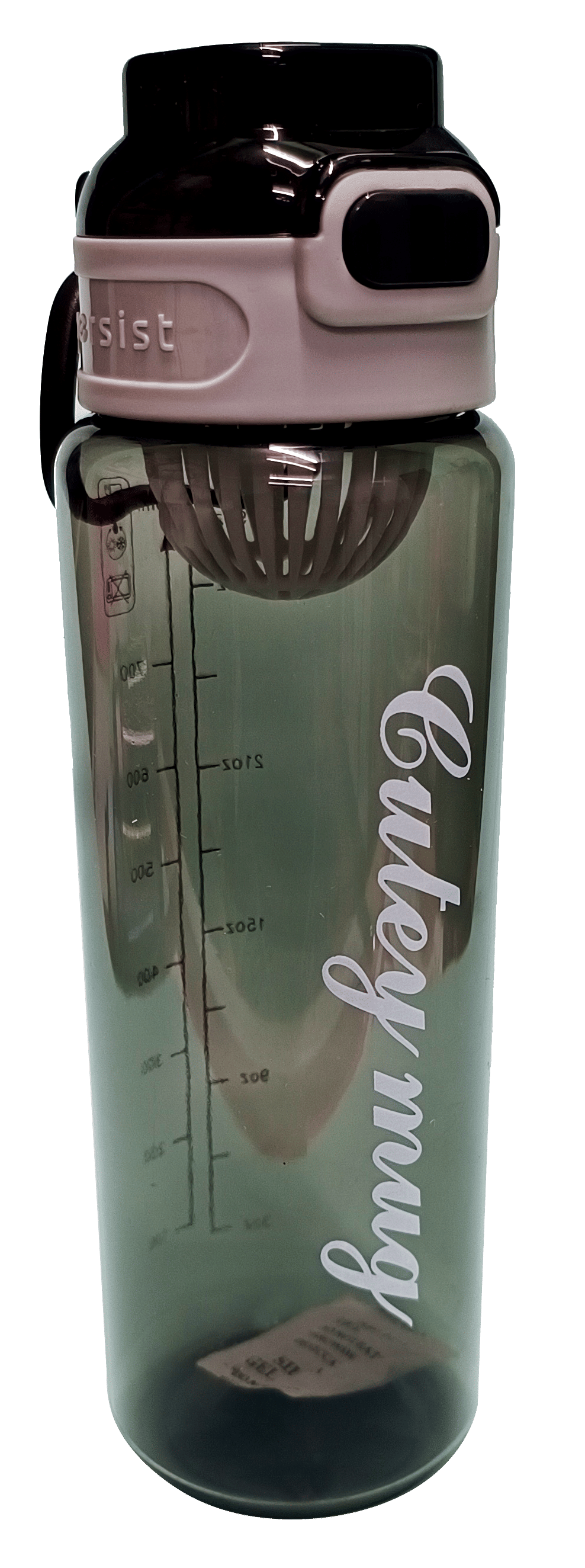     			CeePoo Black Plastic Water Bottle 500 mL ( Set of 1 )