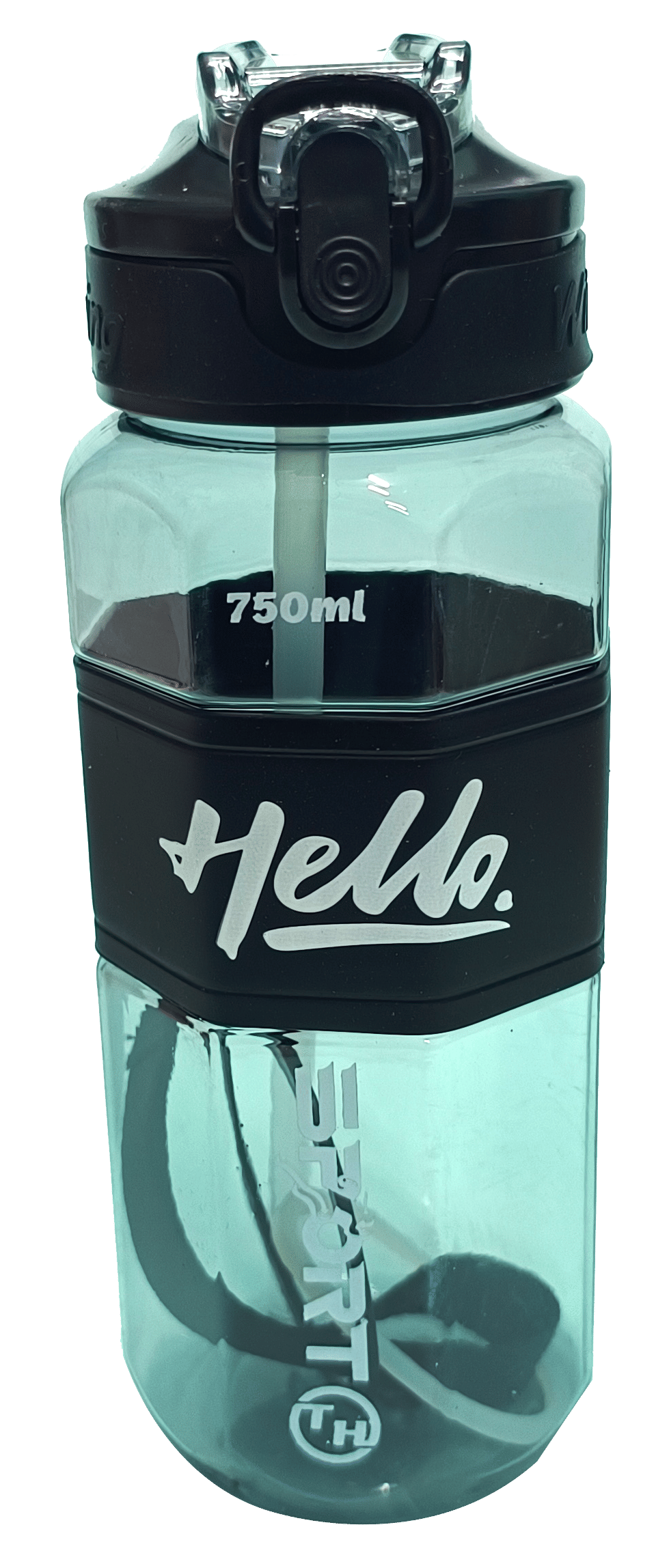     			CeePoo Black Plastic Water Bottle 750 mL ( Set of 1 )