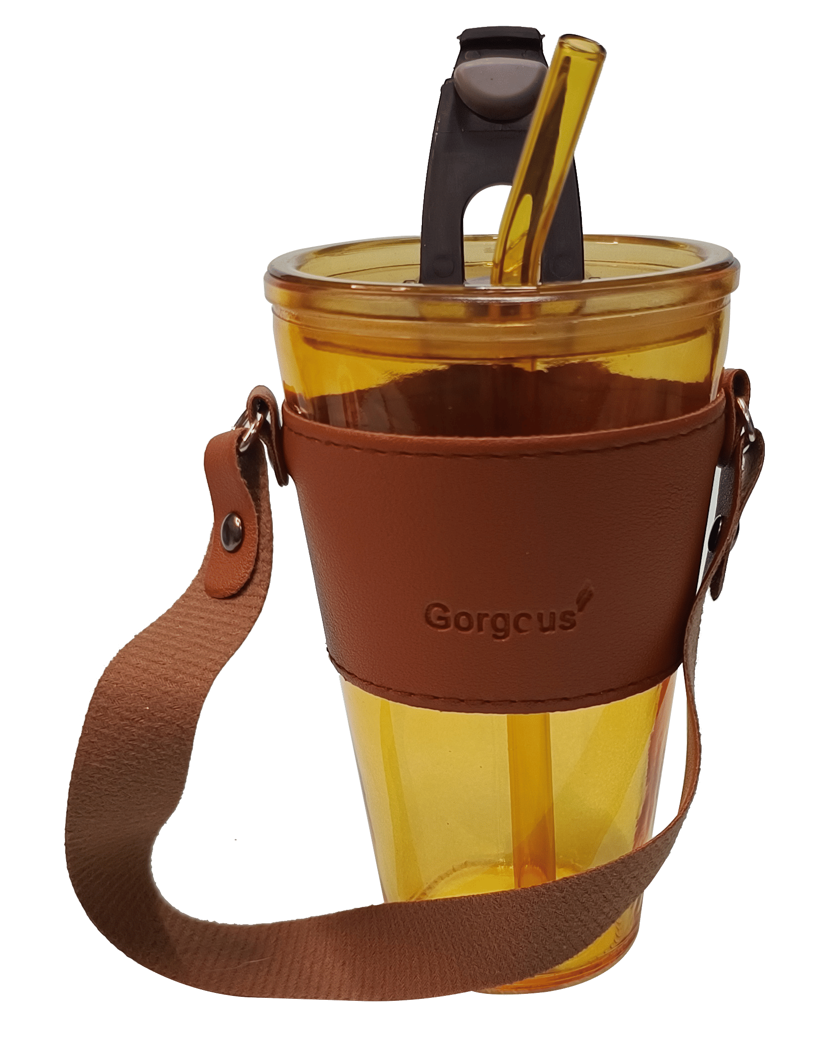     			CeePoo Brown Glass Water Bottle 430 mL ( Set of 1 )