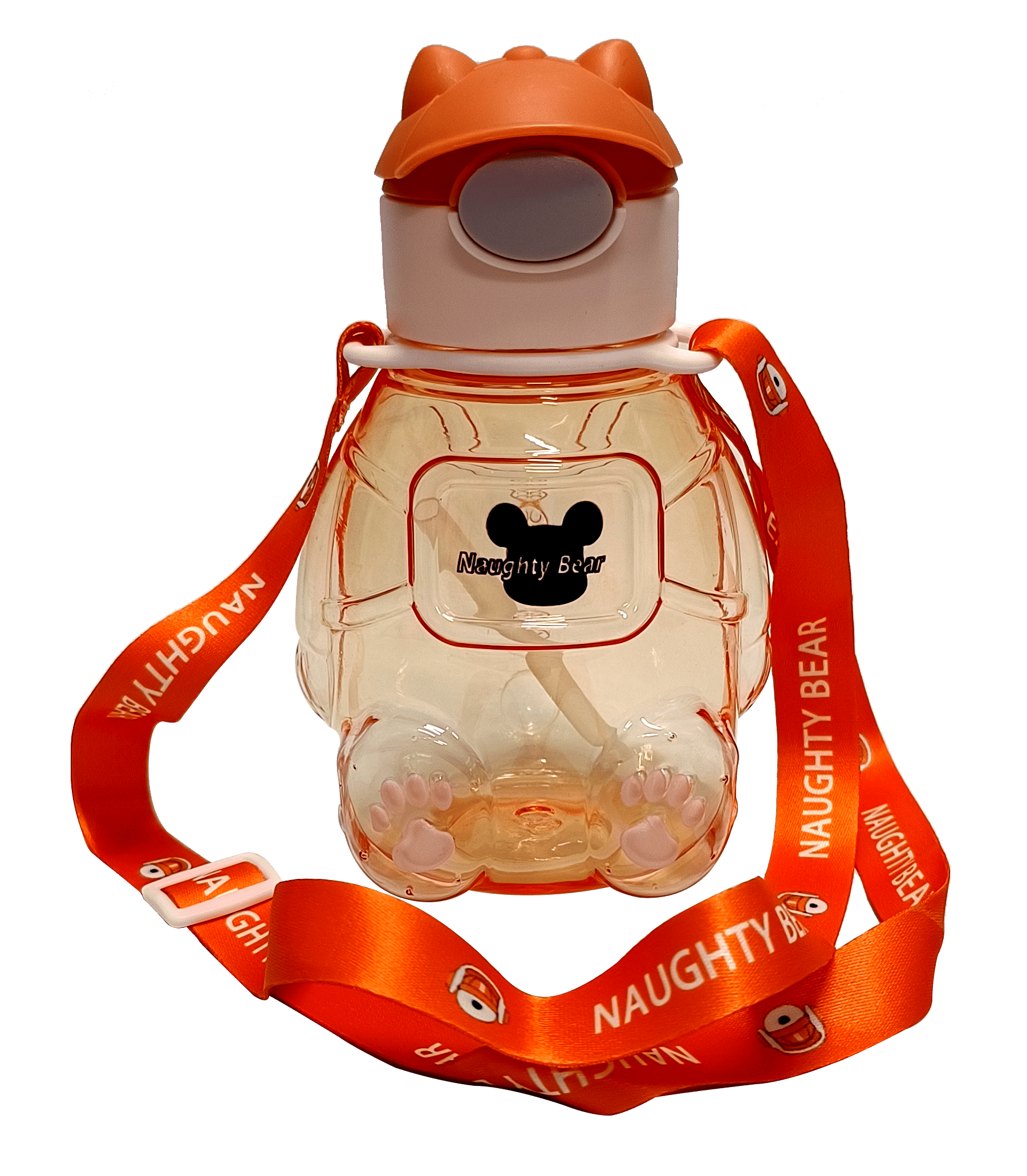     			CeePoo Orange Plastic Water Bottle 350 mL ( Set of 1 )