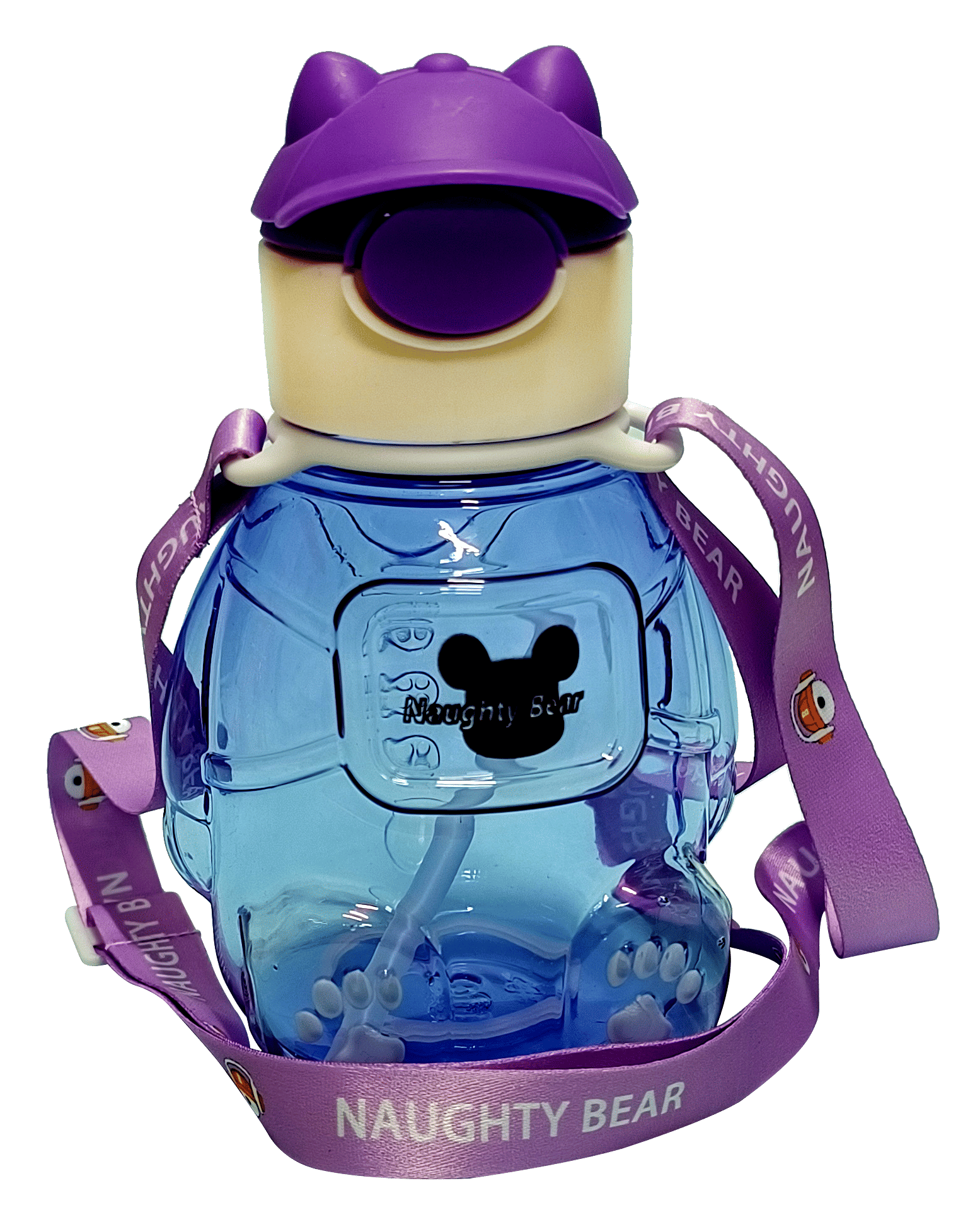     			CeePoo Purple Plastic Water Bottle 350 mL ( Set of 1 )