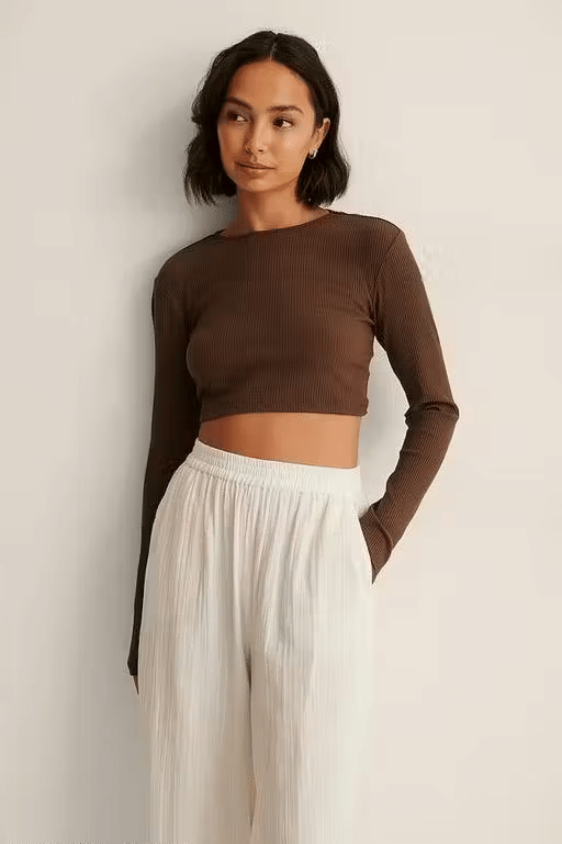 Cutext Fashion Women's Lycra A-Line Top ( Brown ) Cutext Fashion Women's Lycra A-Line Top ( Brown )