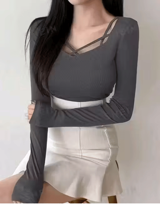 Cutext Fashion Women's Lycra A-Line Top ( Grey ) Cutext Fashion Women's Lycra A-Line Top ( Grey )