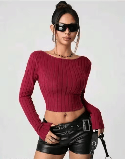     			Cutext Fashion Women's Lycra A-Line Top ( Maroon )