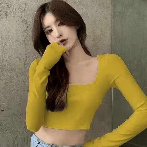    			Cutext Fashion Women's Lycra A-Line Top ( Yellow )