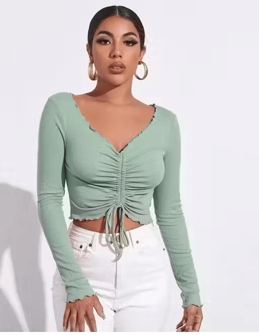 Cutext Fashion Women's Lycra A-Line Top ( Green ) Cutext Fashion Women's Lycra A-Line Top ( Green )