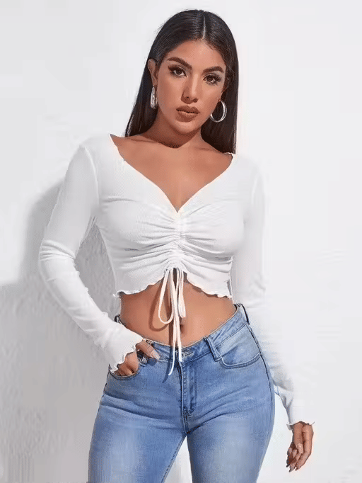 Cutext Fashion Women's Lycra A-Line Top ( White ) Cutext Fashion Women's Lycra A-Line Top ( White )