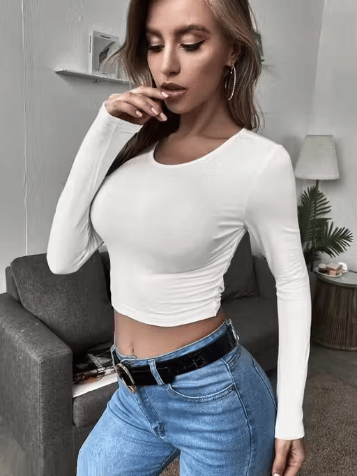 Cutext Fashion Women's Lycra A-Line Top ( White ) Cutext Fashion Women's Lycra A-Line Top ( White )