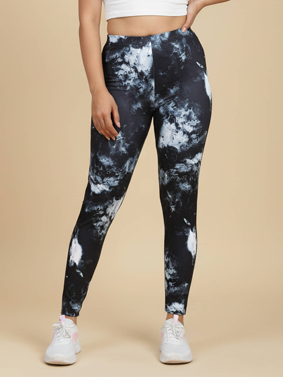     			DE TRENDZ Women Lycra Slim Fit Jegging ( Black )