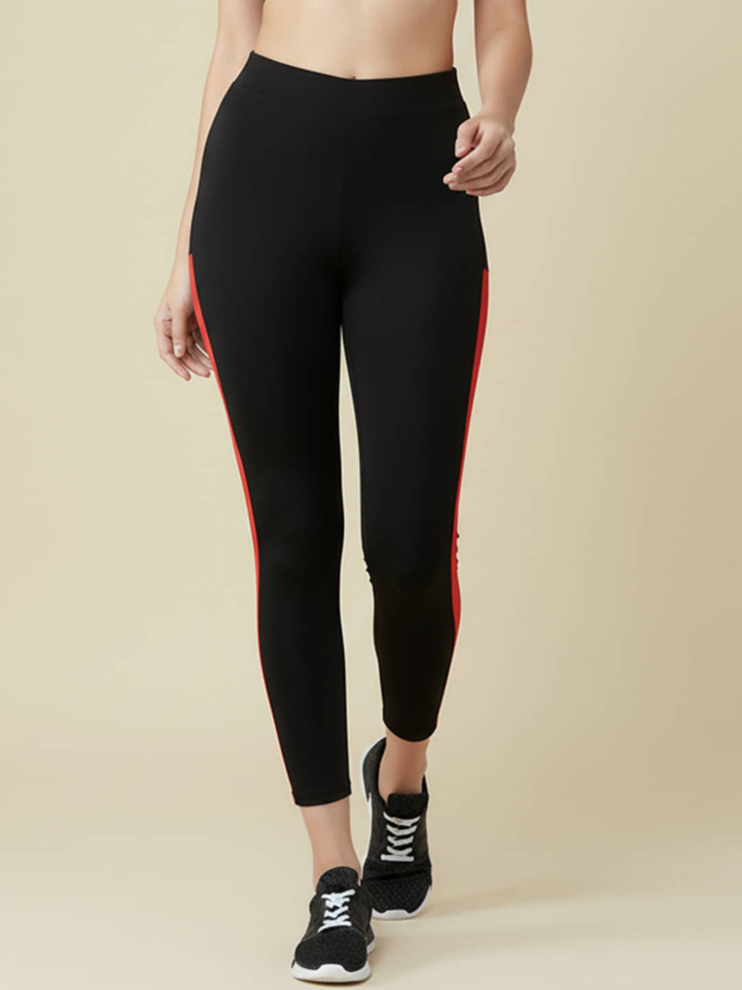 DE TRENDZ Women Lycra Slim Fit Jegging ( Black )