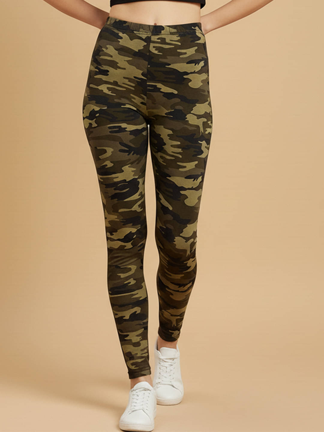     			DE TRENDZ Women Lycra Slim Fit Jegging ( Brown )