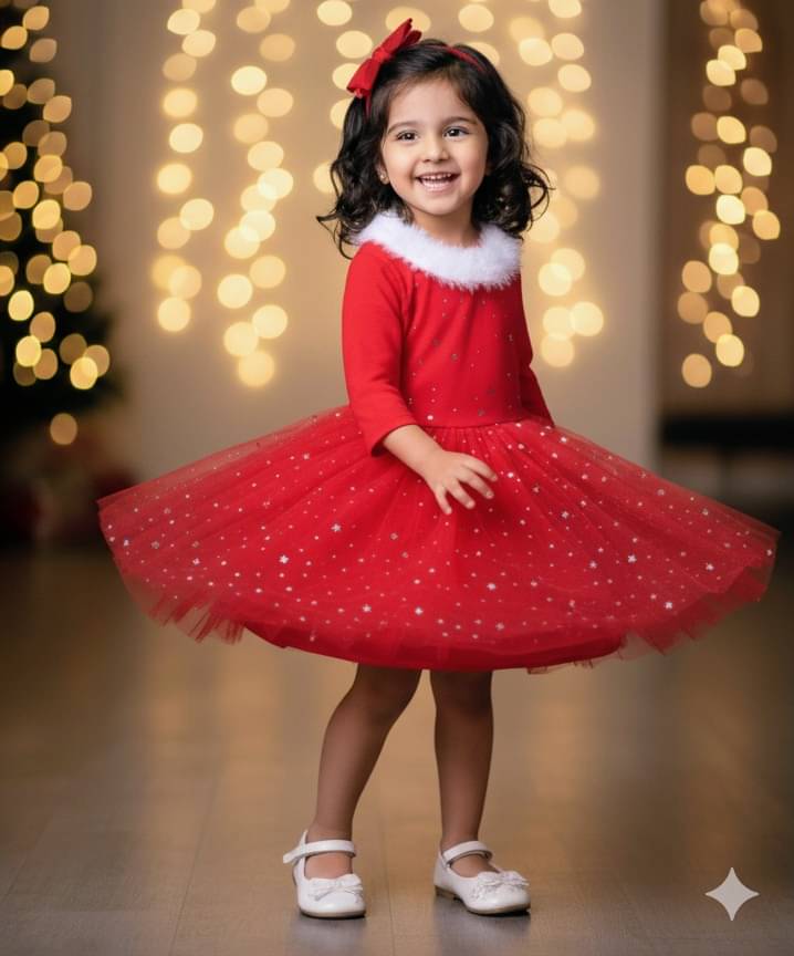 DS DRESSES Net Frock For Baby Girls ( Pack of 1 , Red ) DS DRESSES Net Frock For Baby Girls ( Pack of 1 , Red )