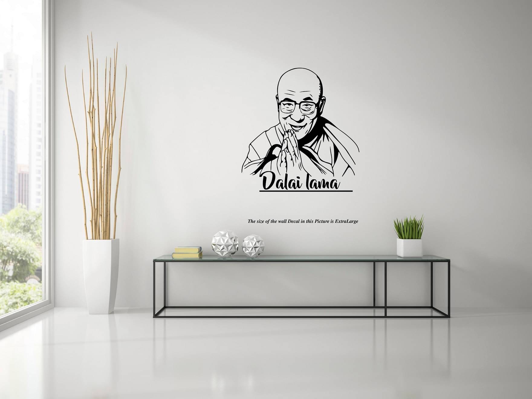     			PEACOCKRIDE Dalai Lama I Tibetan Buddhism Wall Stickers