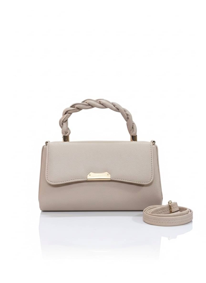     			De Elmore Sling Bag Faux Leather Set of 1 ( Nude,Cream,Beige )