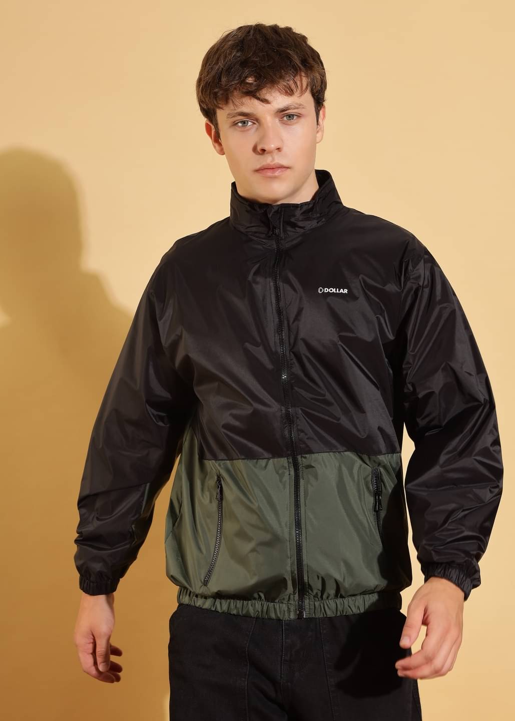 Dollar Nylon Men's Casual Jacket - Black ( Pack of 1 )     			Dollar Nylon Men's Casual Jacket - Black ( Pack of 1 )