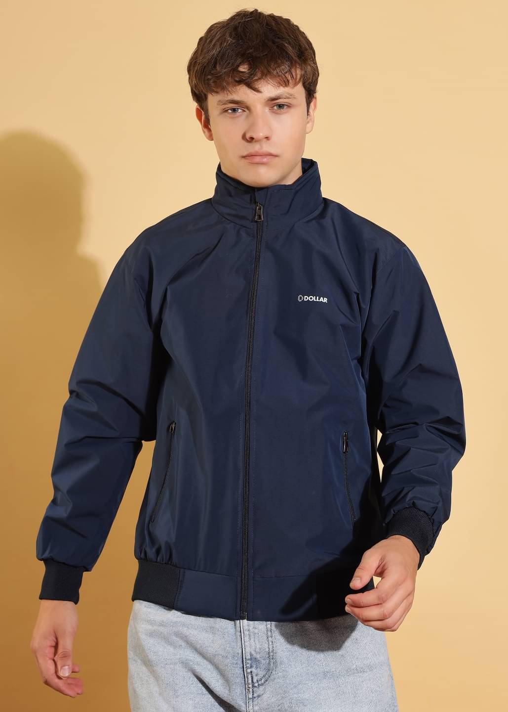 Dollar Polyester Blend Men's Casual Jacket - Navy ( Pack of 1 )     			Dollar Polyester Blend Men's Casual Jacket - Navy ( Pack of 1 )
