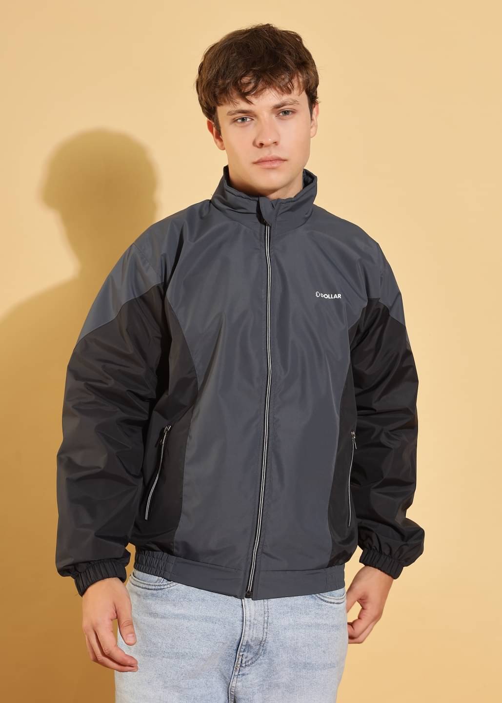 Dollar Polyester Blend Men's Casual Jacket - Grey ( Pack of 1 )     			Dollar Polyester Blend Men's Casual Jacket - Grey ( Pack of 1 )