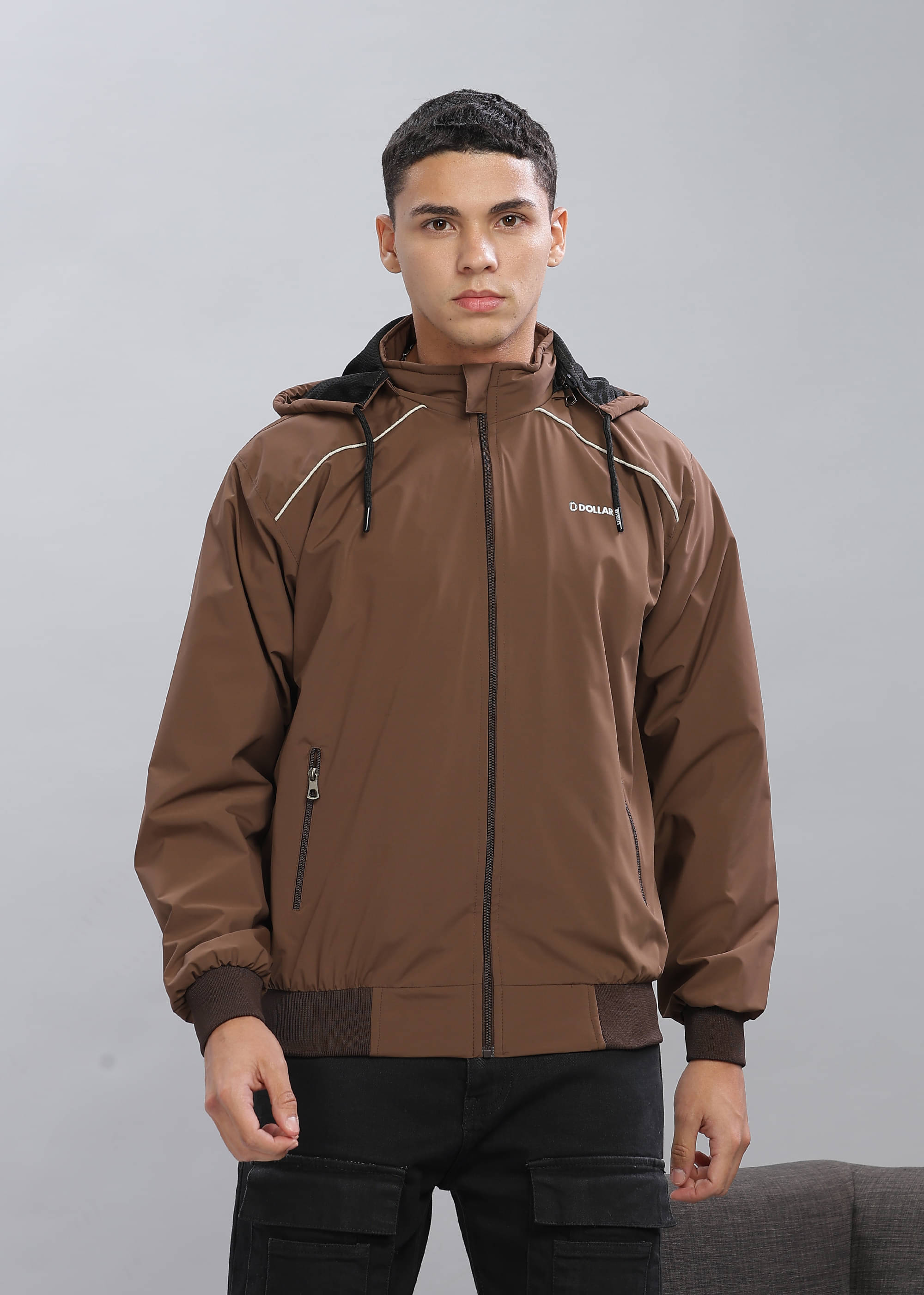 Dollar Polyester Blend Men's Casual Jacket - Brown ( Pack of 1 )     			Dollar Polyester Blend Men's Casual Jacket - Brown ( Pack of 1 )