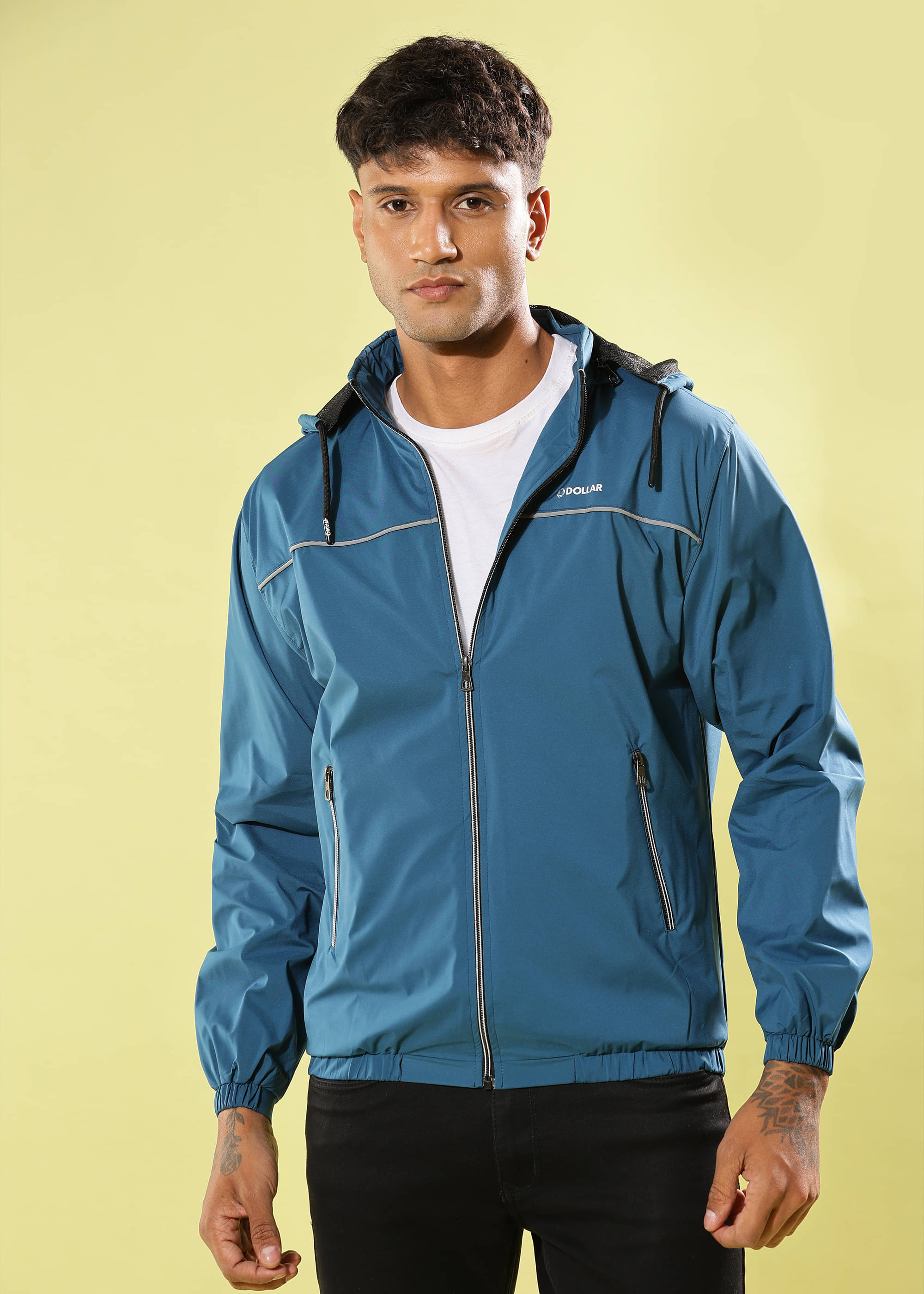 Dollar Polyester Blend Men's Casual Jacket - Blue ( Pack of 1 )     			Dollar Polyester Blend Men's Casual Jacket - Blue ( Pack of 1 )